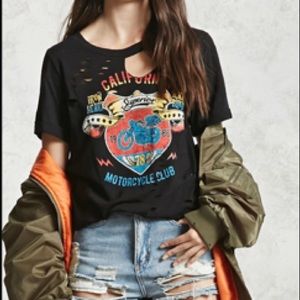 Distressed black shirt